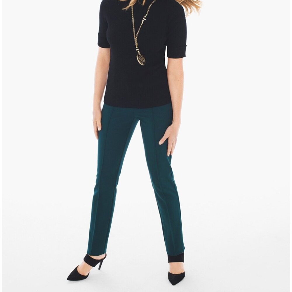 Chico's Juliet Women's Ankle Green Pants Size 2
